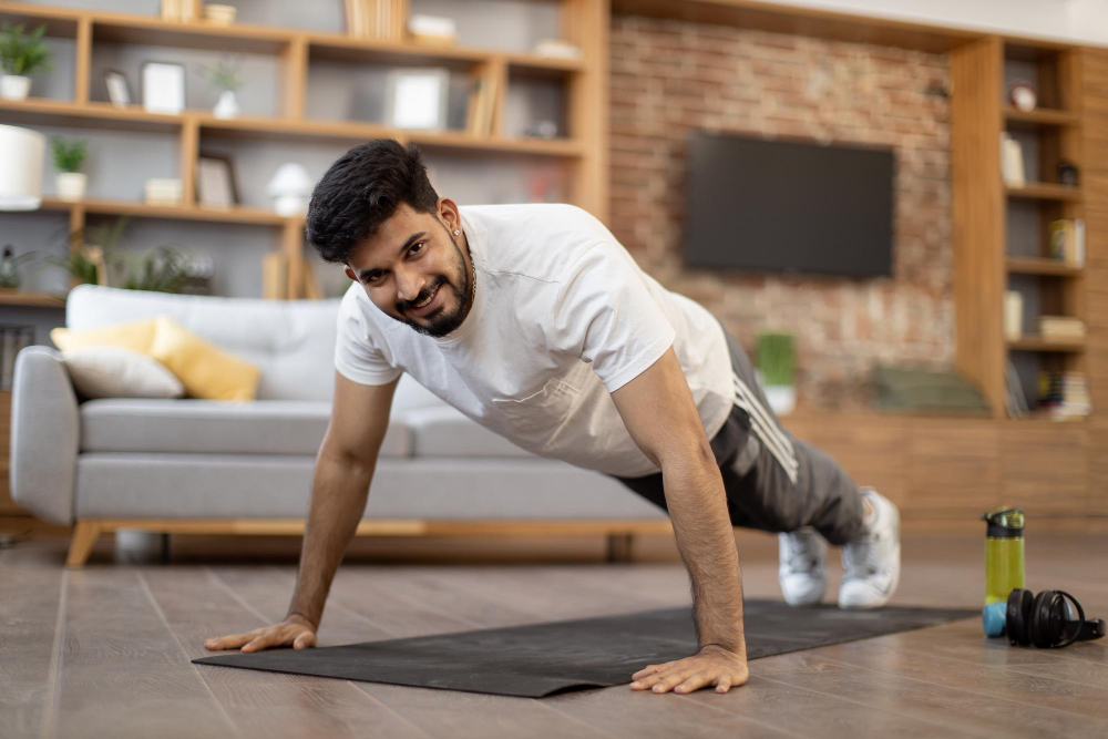 Man doing pushups