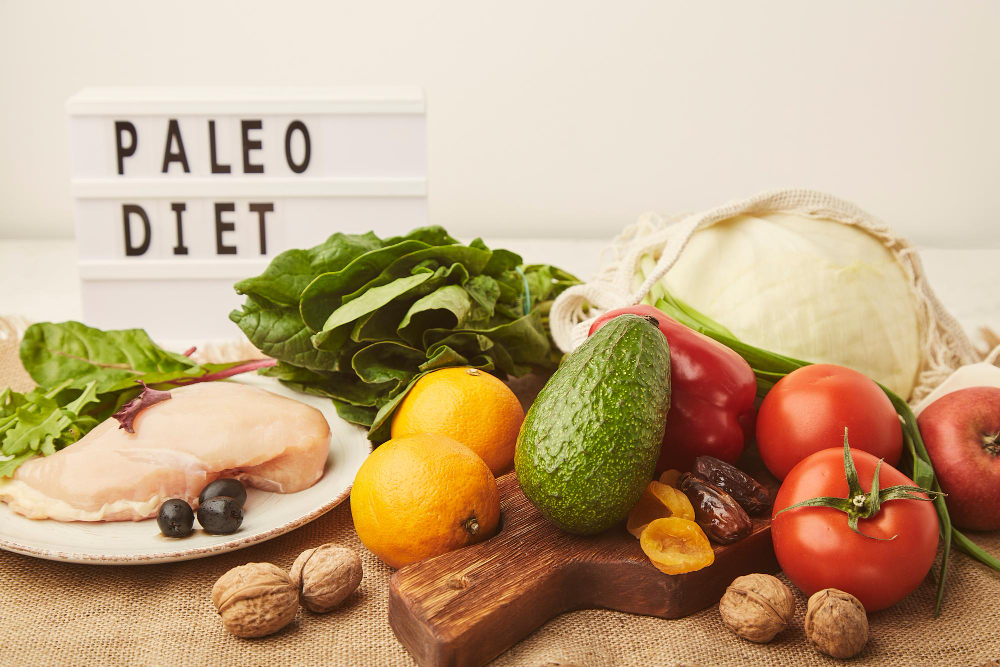 Paleo diet consisting of whole foods for proper nutrition and lower calories